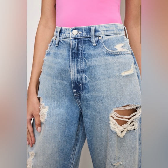 Good American Good Extreme Barrel in Indigo965 - Picture 3 of 13